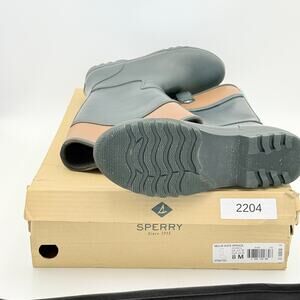 Sperry Nellie Kate Spruce Waterproof Rain Boots - Size 8